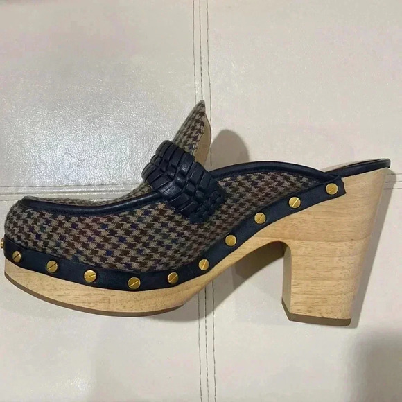 VERONICA Beard Delia Clog in Espresso Multi Size 8M - Picture 8 of 9